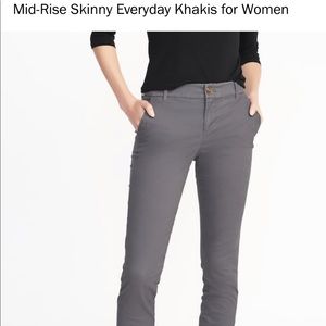 Old Navy gray khaki pants, Size 6